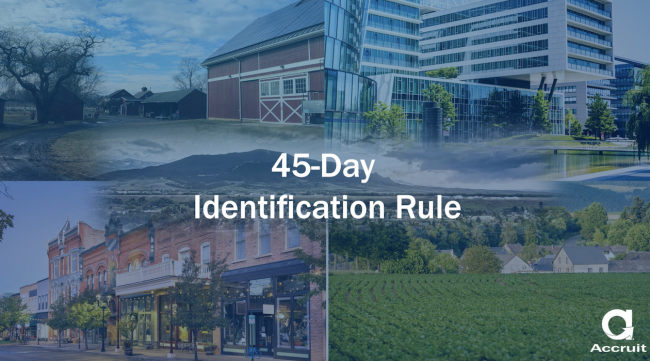 1031 exchange 45-day identification rule