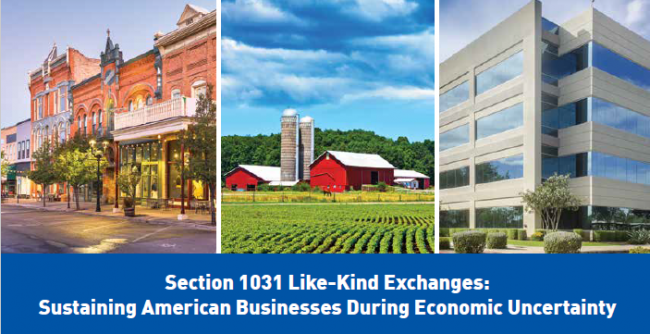 Economic Stimulus with 1031 exchange