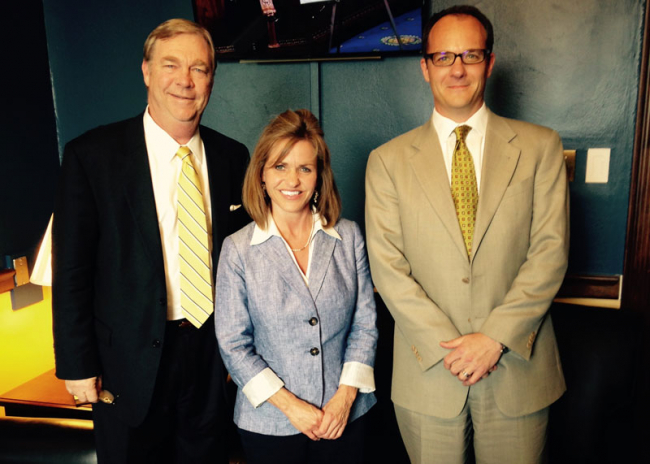 Representative Lynn Jenkins with Accruit's Brent Abrahm and Dan McKew of Capital One Leasing